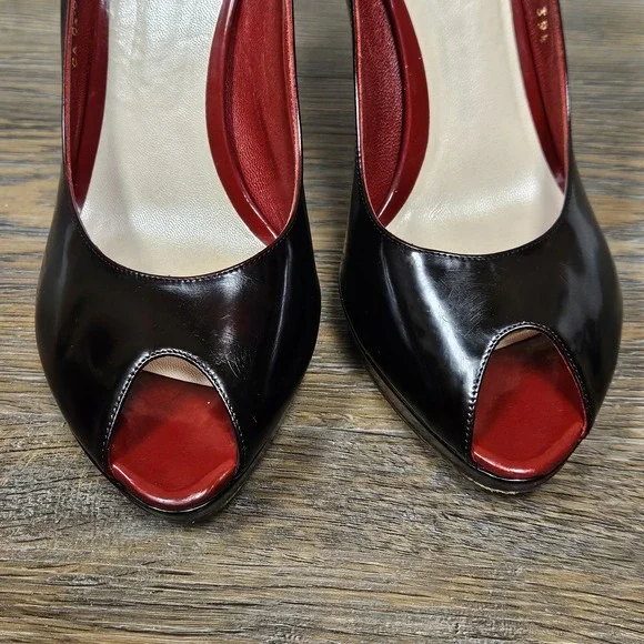 Dior Miss Dior Black Patent Heels 39.5 US 9.5 Full Set Box COA DIY Re-Dyed - Picture 12 of 13